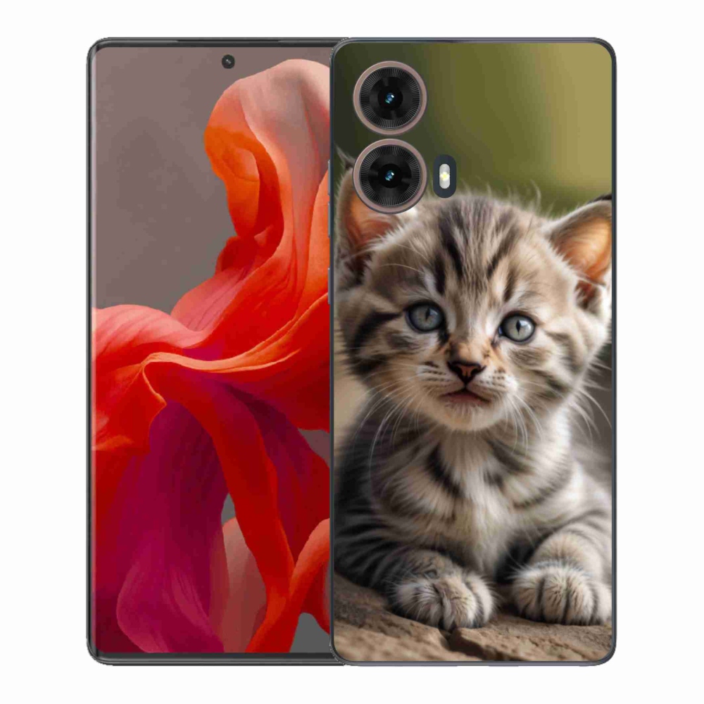 Gél borítás mmCase Motorola Moto G85 5G - aranyos cica 9