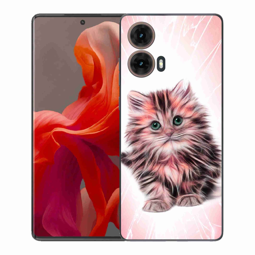 Gél borítás mmCase Motorola Moto G85 5G - cuki cica - Motorola Moto G85 5G számára