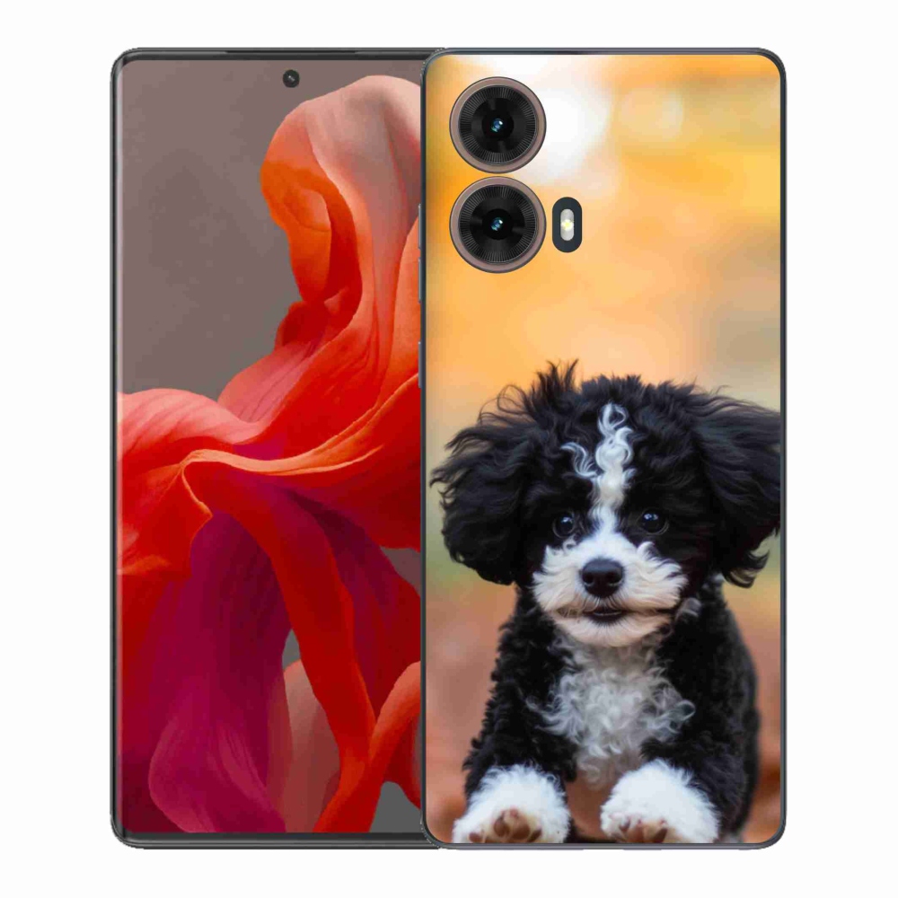 Gél védőburkolat mmCase Motorola Moto G85 5G - aranyos kiskutya 2