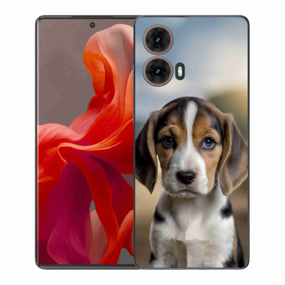 Gél védőburkolat mmCase Motorola Moto G85 5G - aranyos bézs színben