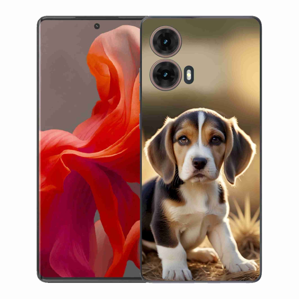 Gél védőburkolat mmCase Motorola Moto G85 5G - aranyos bézs színben