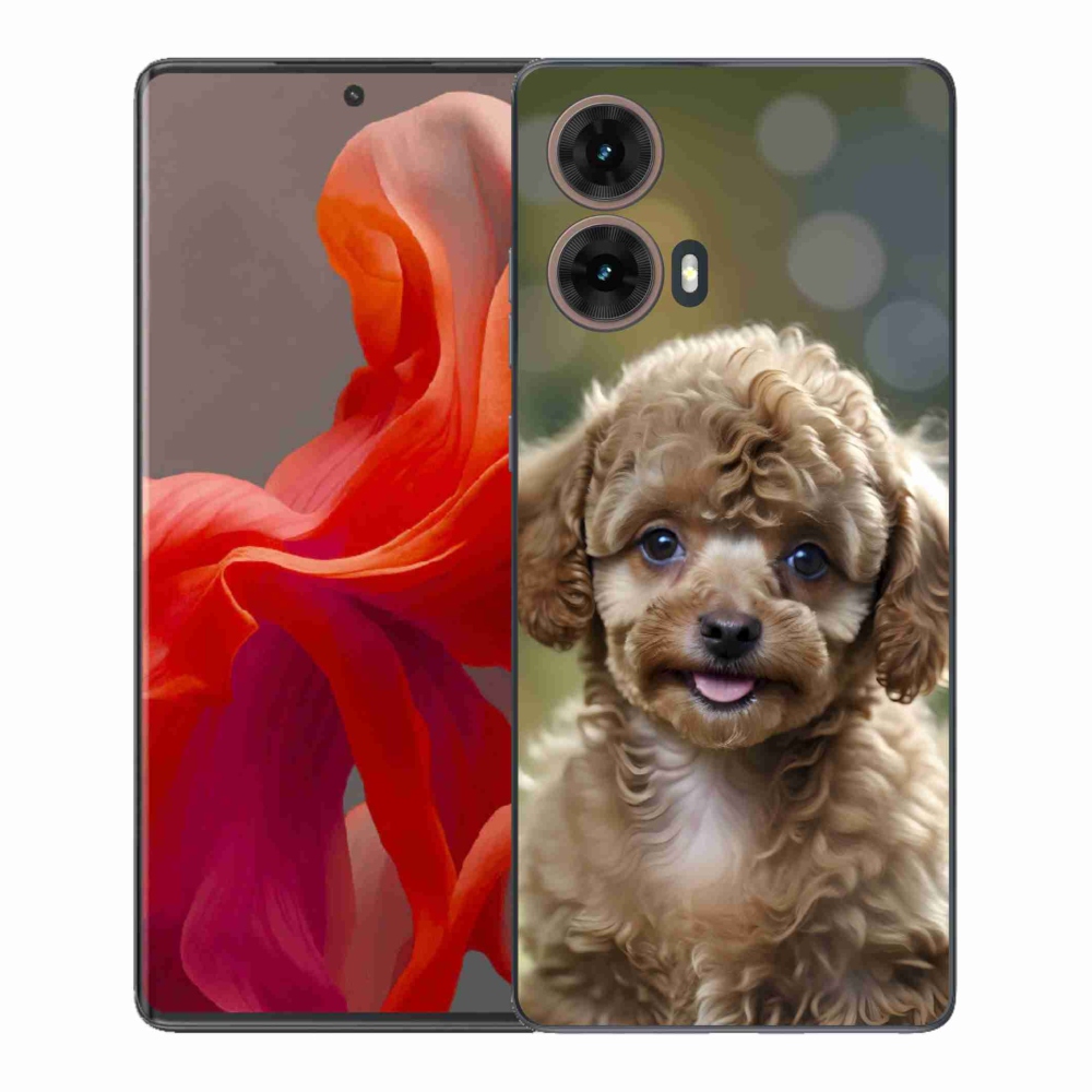 Zselés borítás mmCase Motorola Moto G85 5G - aranyos uszkárhoz