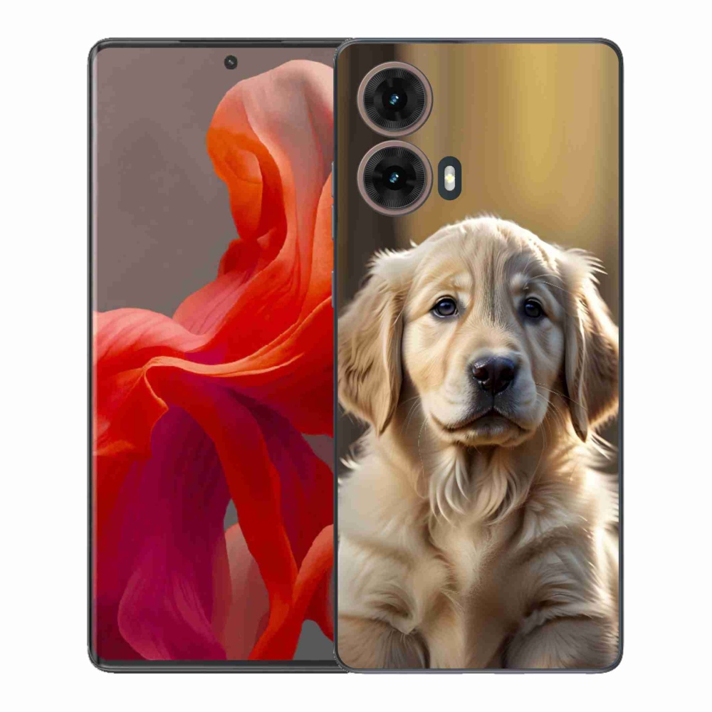 Gél borítás mmCase a Motorola Moto G85 5G-hez - aranyos arany retriever