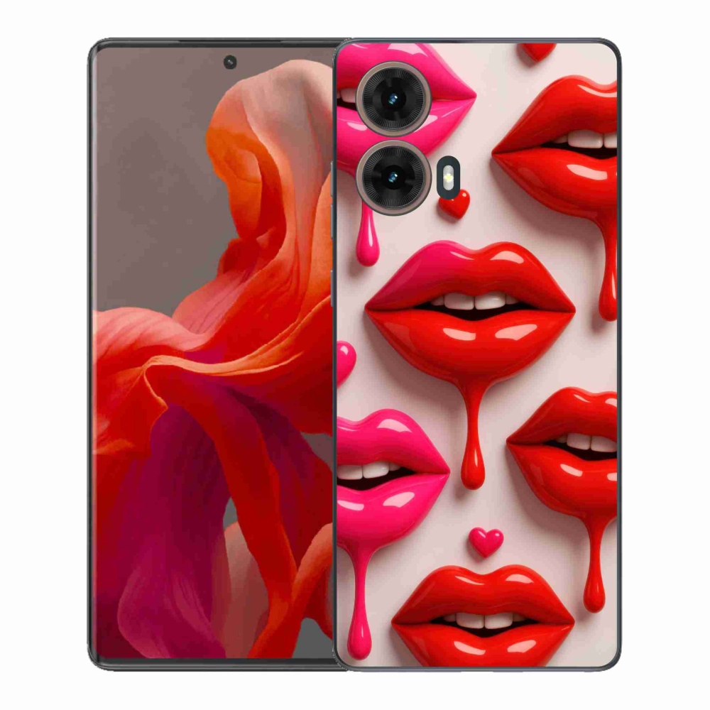 Gél védőburkolat mmCase a Motorola Moto G85 5G készülékhez - ajkak 2