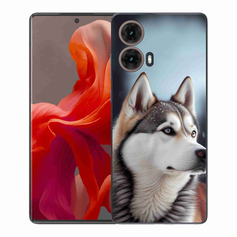Zselés borítás mmCase a Motorola Moto G85 5G készülékhez - Szibériai Husky