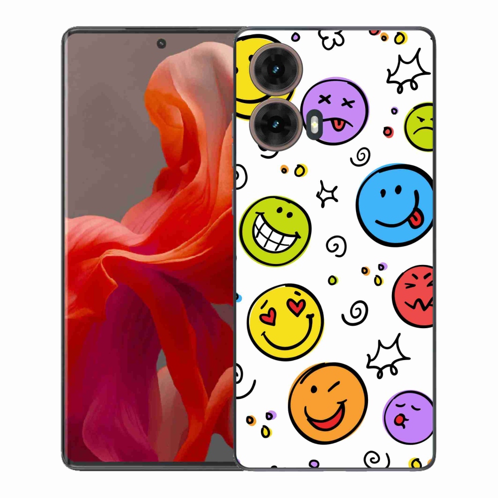 Zselés borítás mmCase a Motorola Moto G85 5G készülékhez - smiley-k