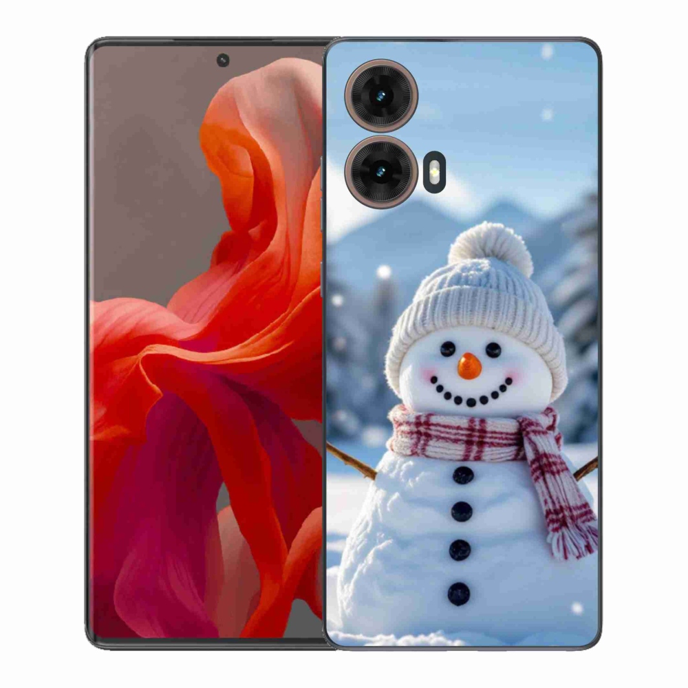 Zselés borítás mmCase a Motorola Moto G85 5G készülékhez - hóember 3