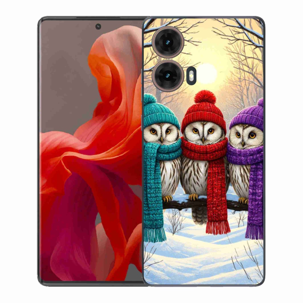 Zselés borítás mmCase a Motorola Moto G85 5G készülékhez - bagoly barátok