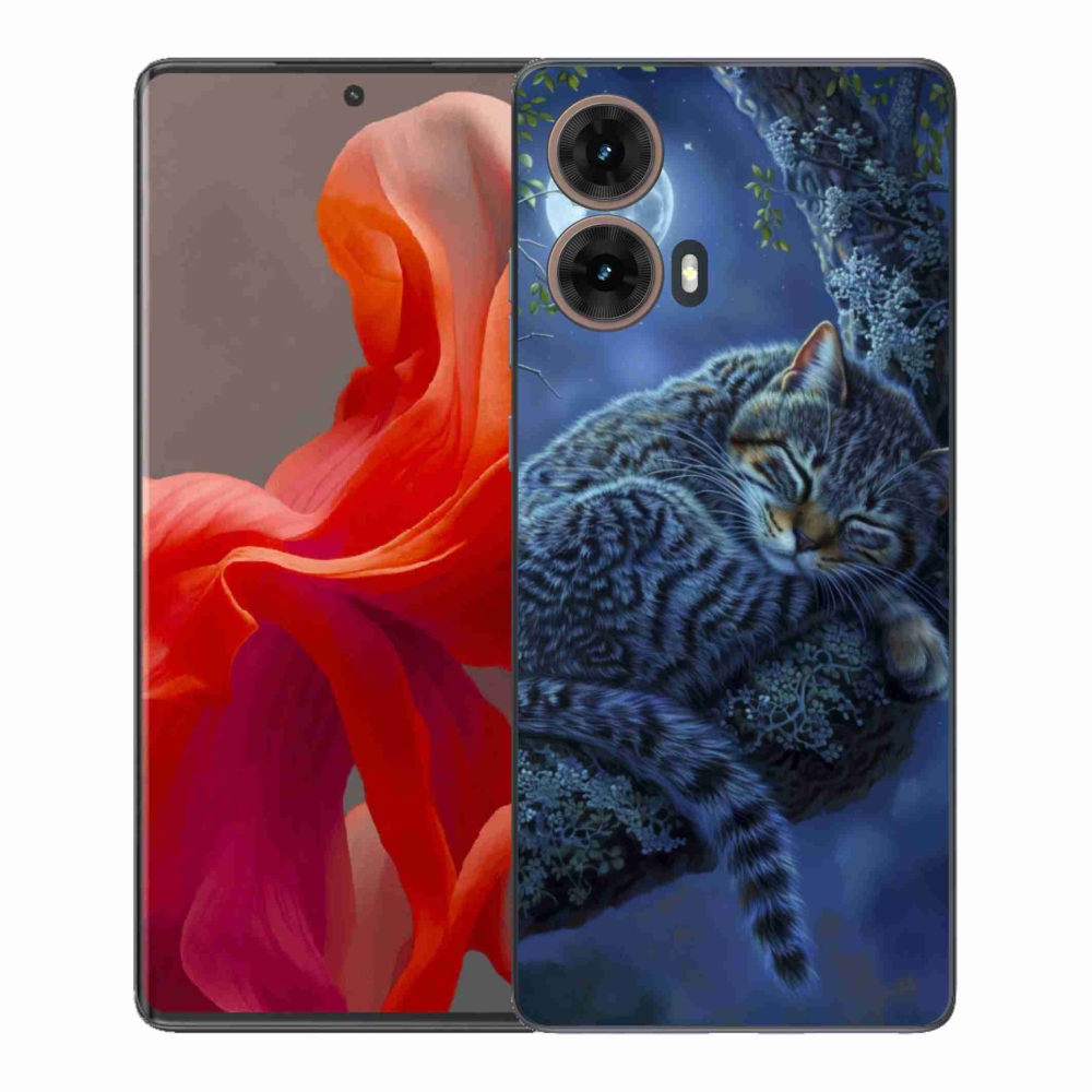 Zselés borítás mmCase a Motorola Moto G85 5G készülékhez - alvó macska