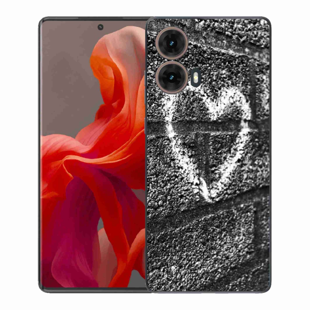 Gél borítás mmCase a Motorola Moto G85 5G készülékhez - szív a falon