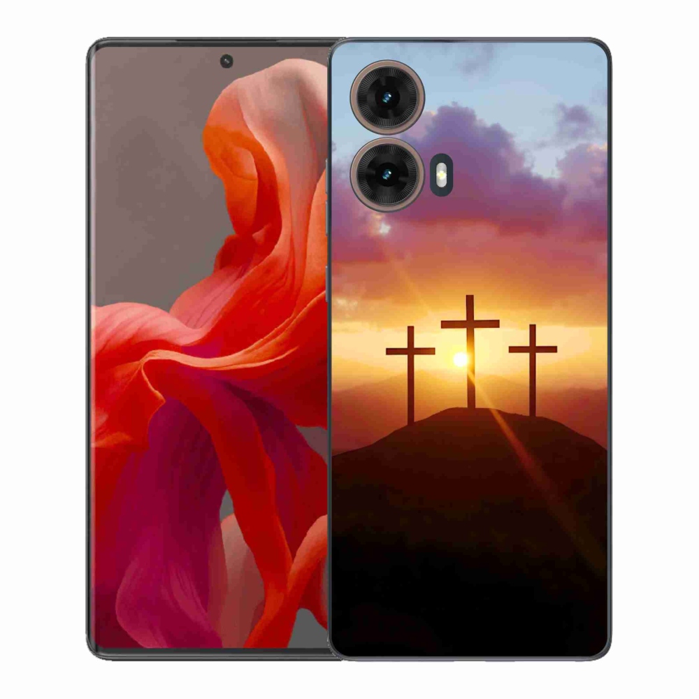 Gél védőburkolat mmCase a Motorola Moto G85 5G készülékhez - három kereszt