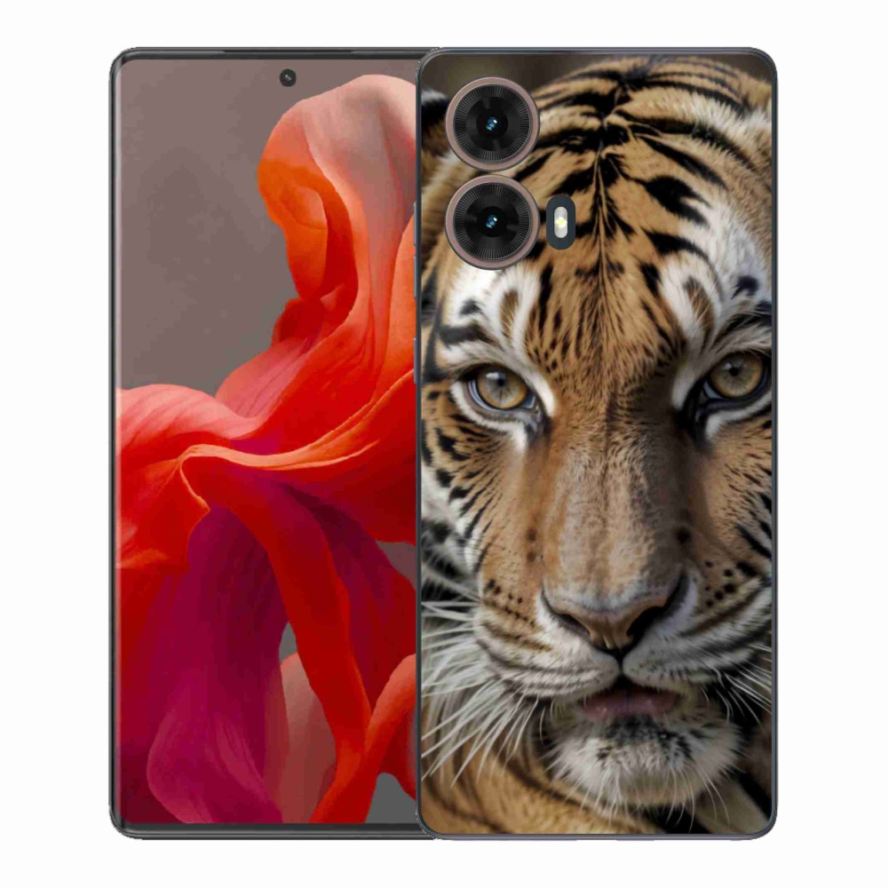 Zselés borítás mmCase a Motorola Moto G85 5G készülékhez - tigris nézet