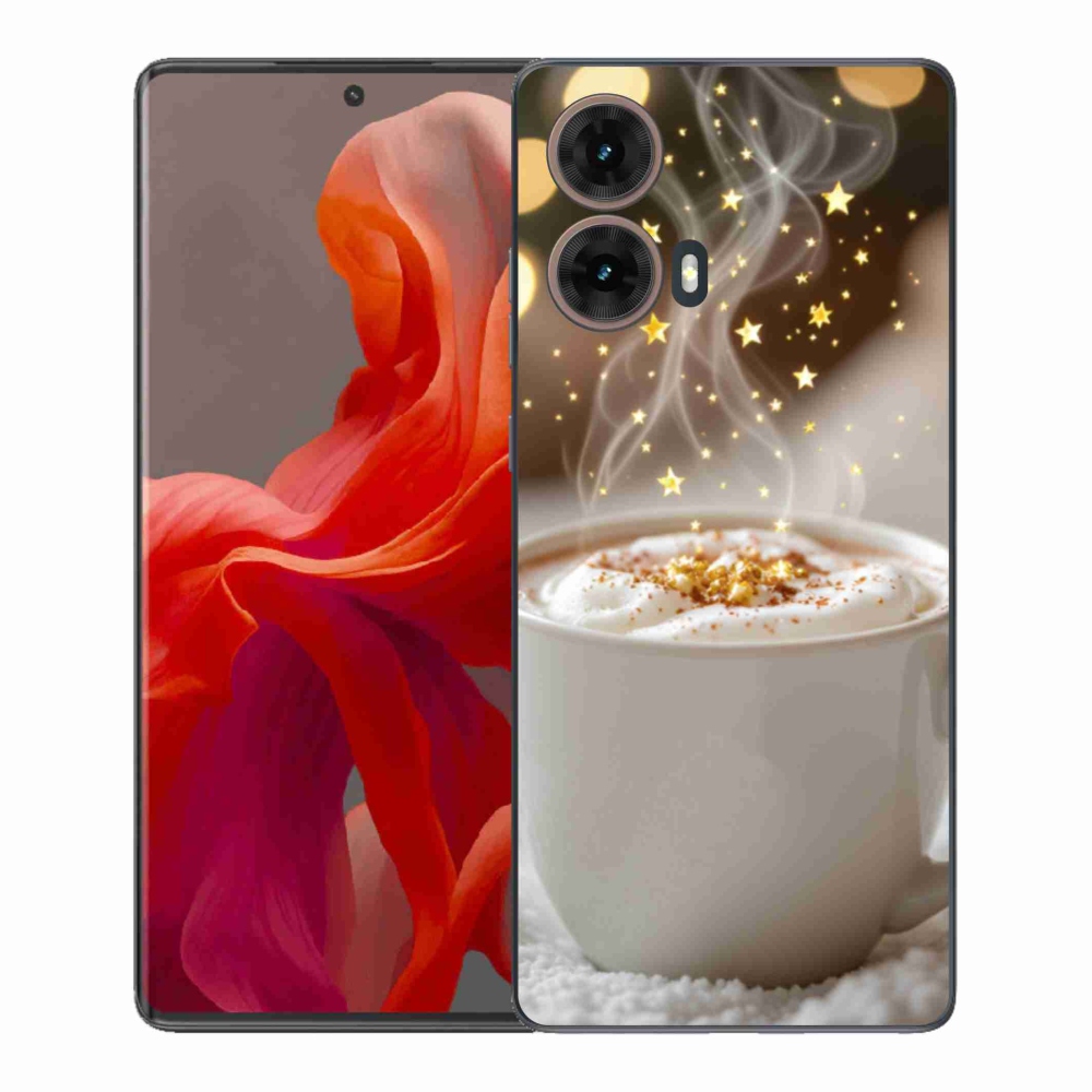 Gél borítás mmCase Motorola Moto G85 5G - Karácsonyi forró ital