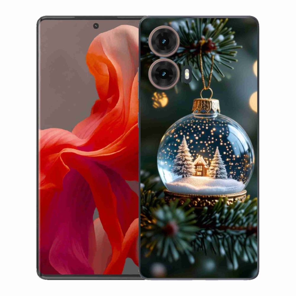 Gél borítás mmCase Motorola Moto G85 5G - Karácsonyi gömbök 2