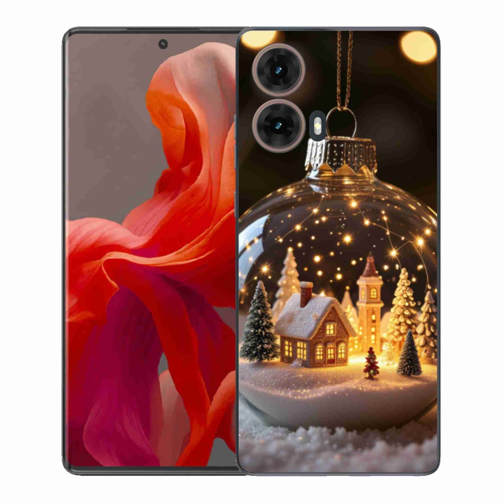 Gél borítás mmCase Motorola Moto G85 5G - Karácsonyi gömbök 3