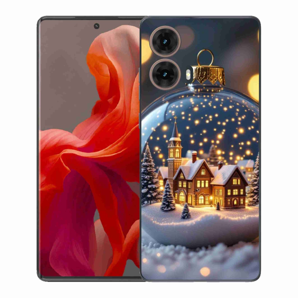 Gél borítás mmCase Motorola Moto G85 5G - Karácsonyi golyók 4