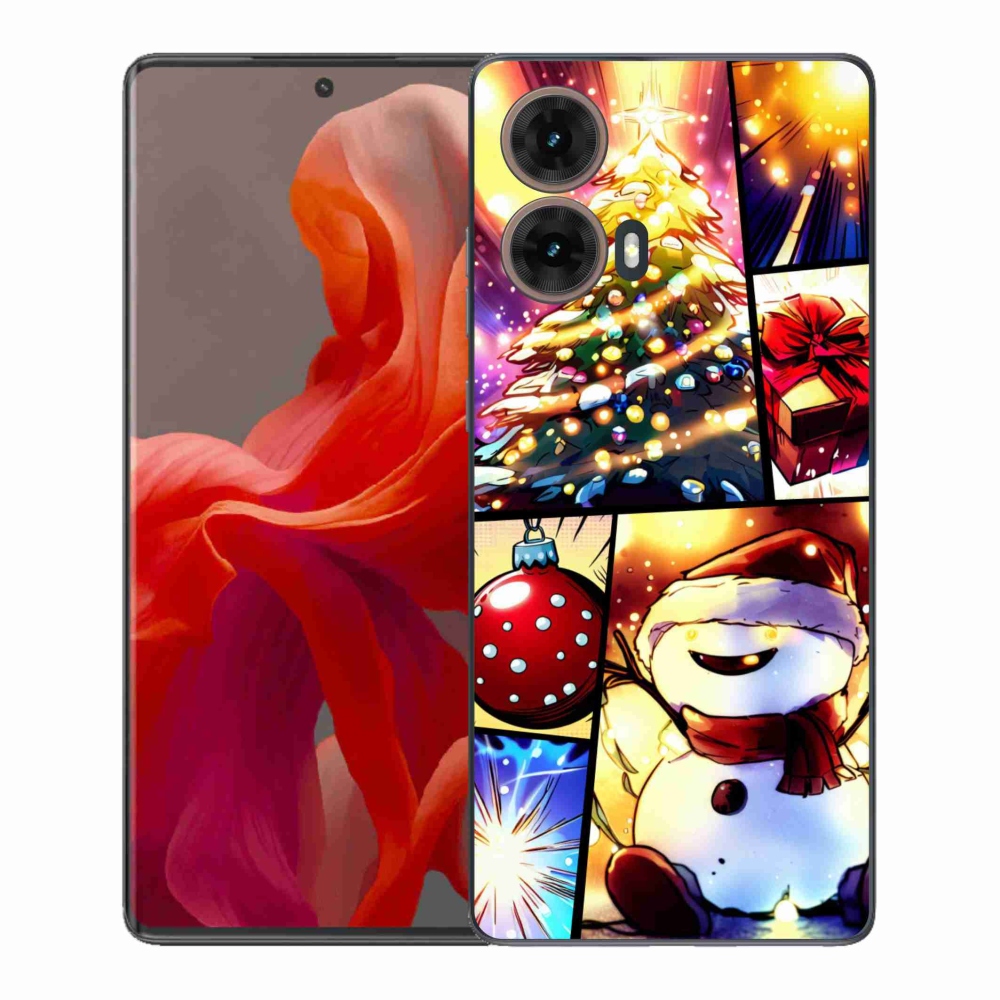 Gél borítás mmCase a Motorola Moto G85 5G készülékhez - karácsonyi motívumok 1