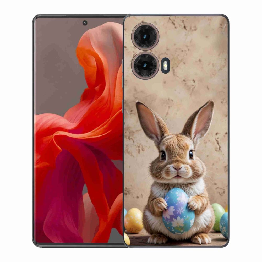 Gél borítás mmCase a Motorola Moto G85 5G készülékhez - Húsvéti nyuszi