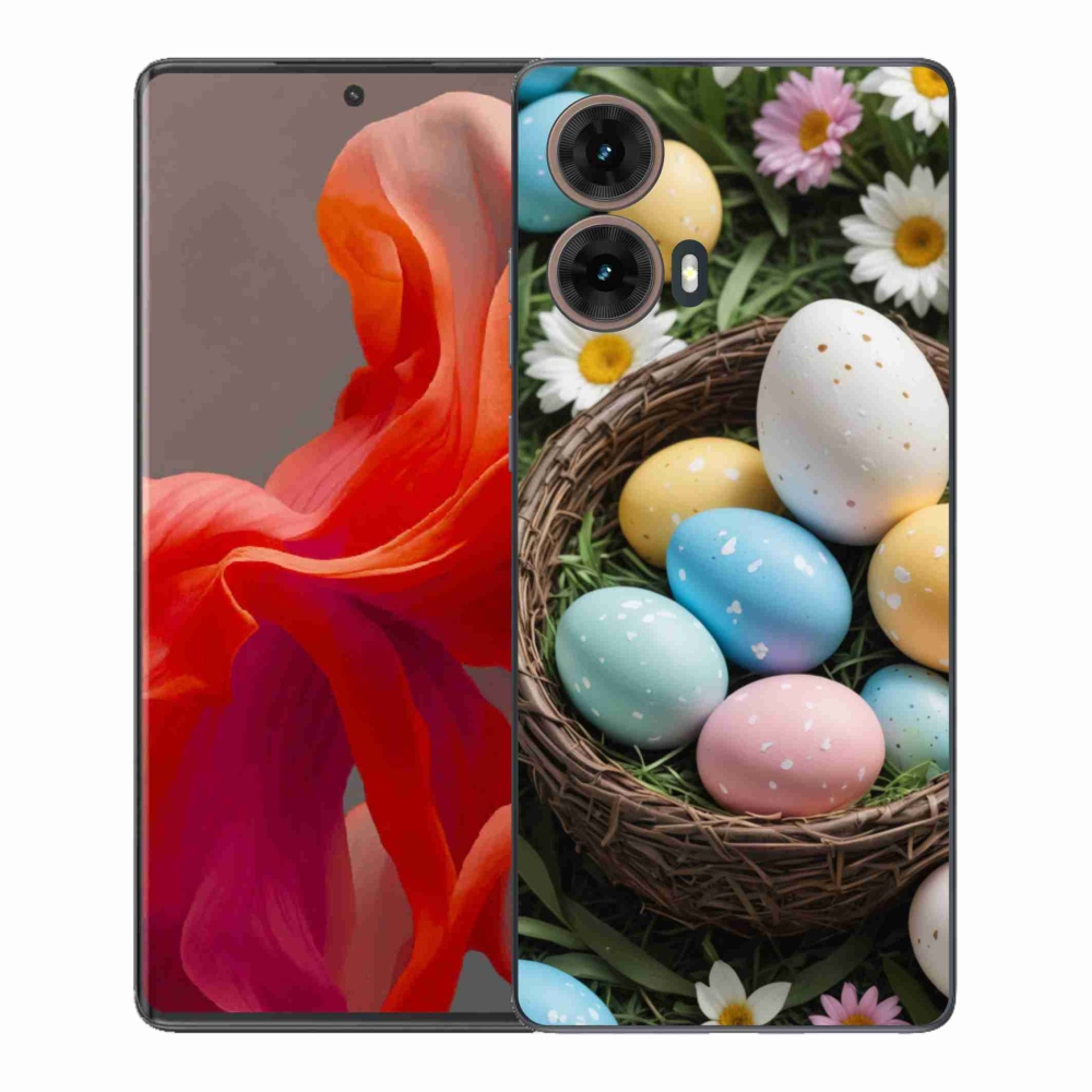Gél védőburkolat mmCase a Motorola Moto G85 5G készülékhez - Húsvéti tojások 2