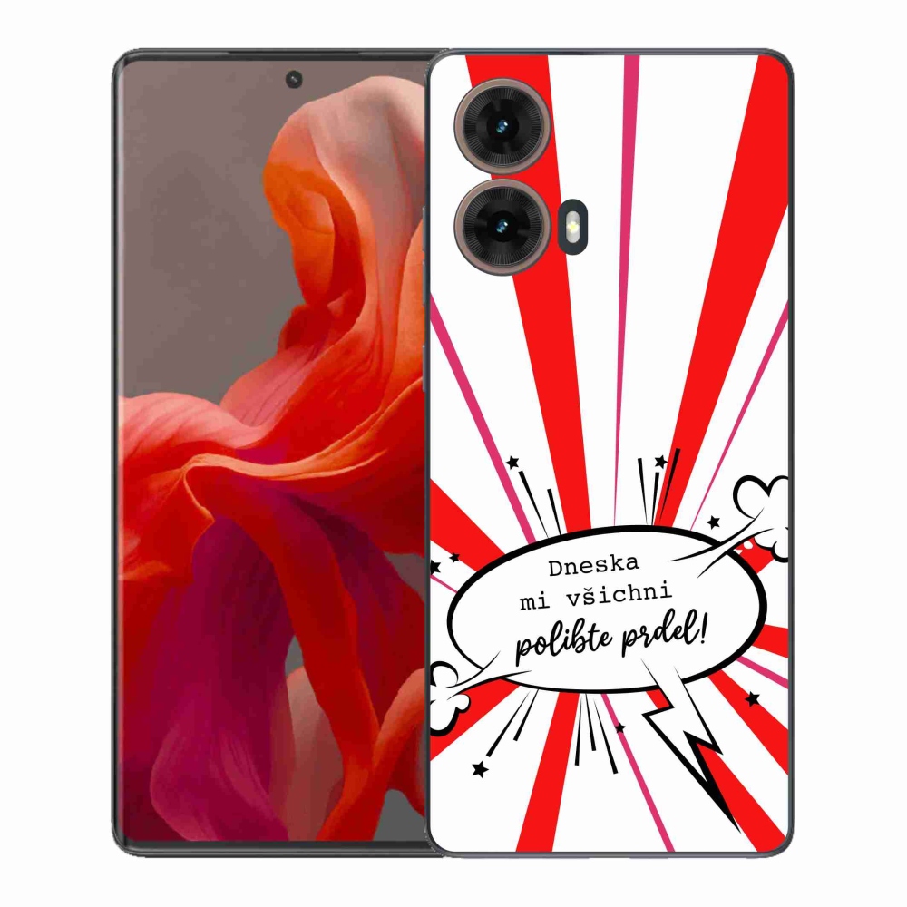 Gél borító mmCase Motorola Moto G85 5G - vicces szöveg 15 fehér háttérrel