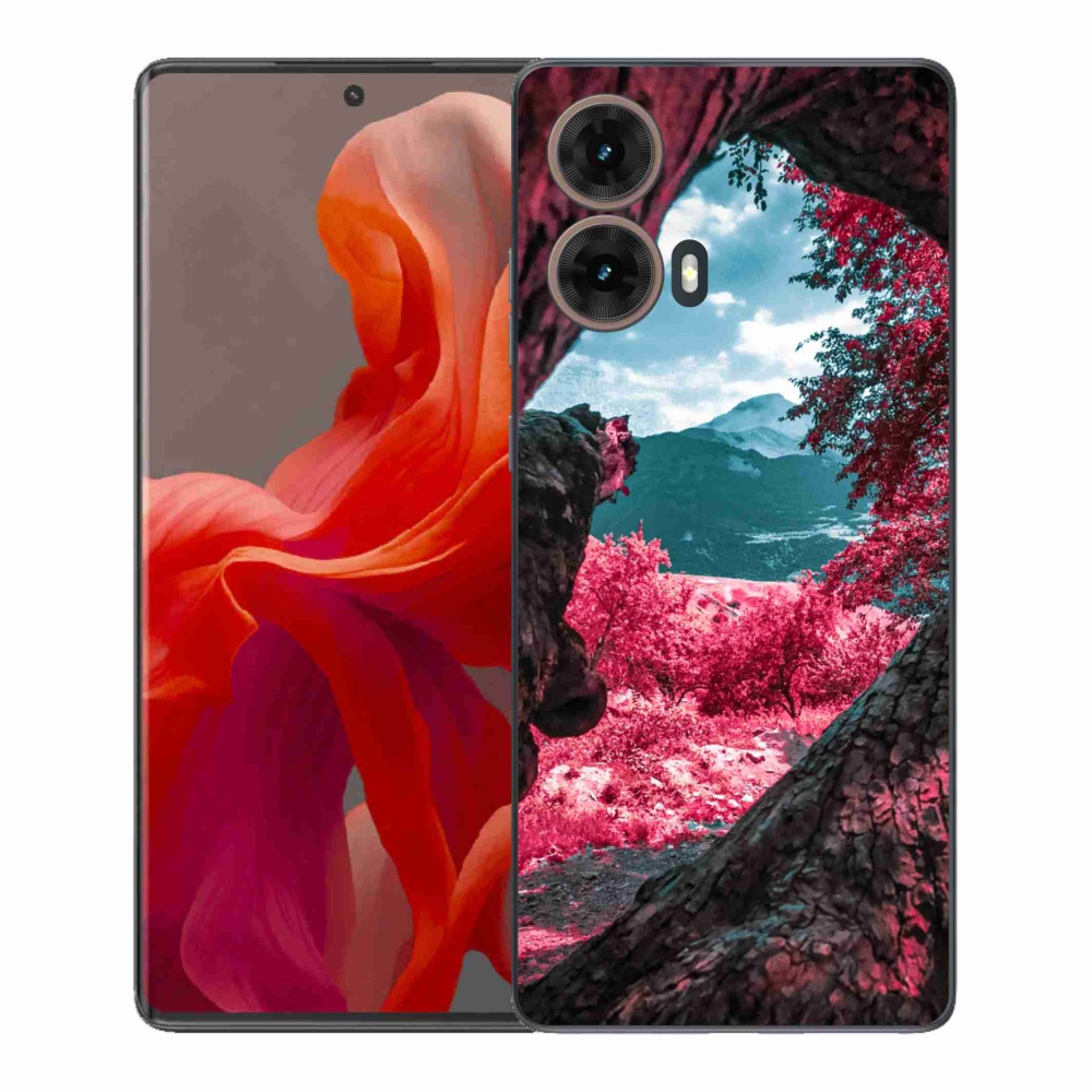 Gél védőburkolat mmCase a Motorola Moto G85 5G készülékhez - hegyi kilátás