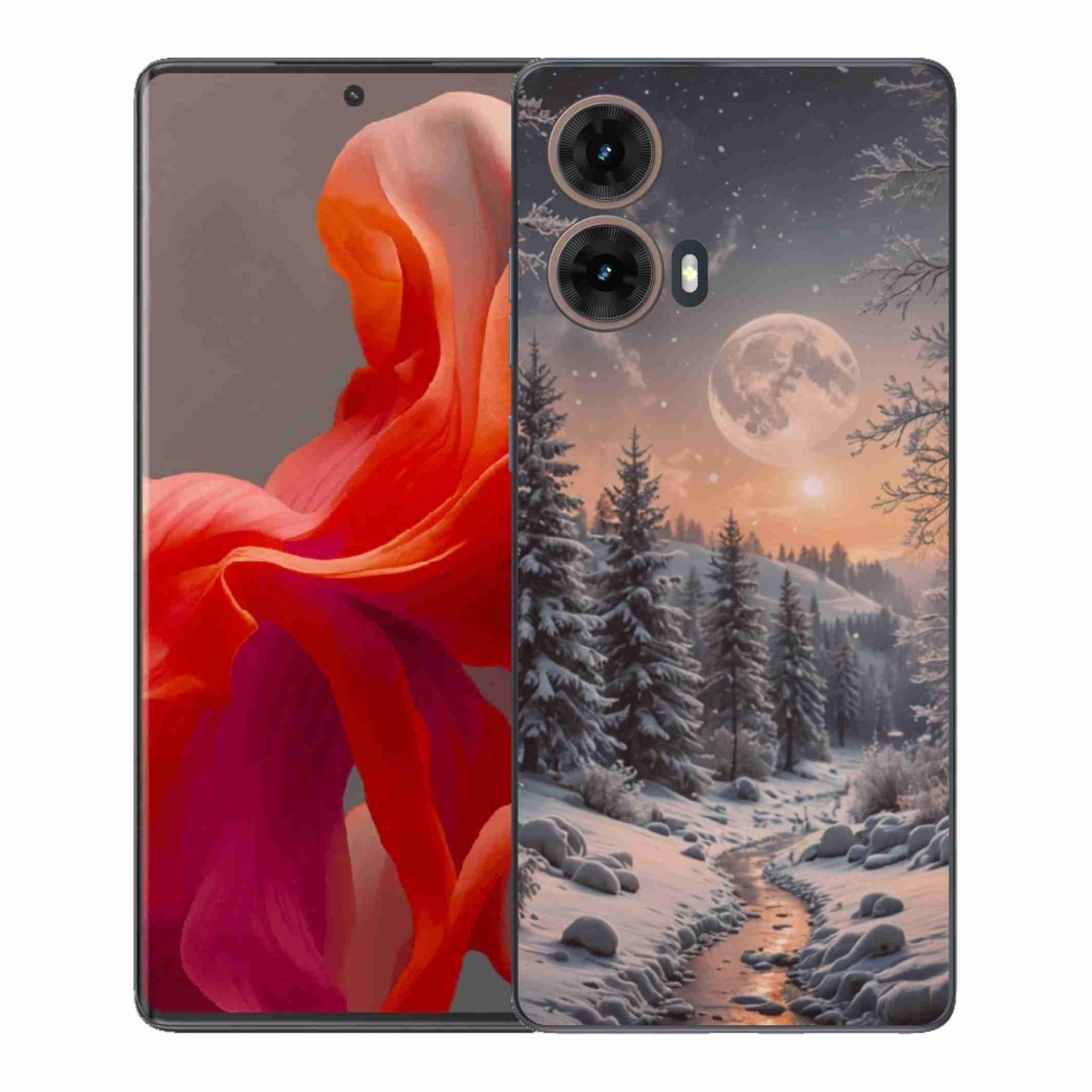 Gél borítás mmCase Motorola Moto G85 5G - téli táj 2