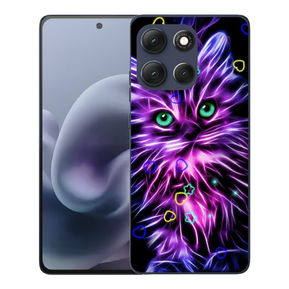 mmCase gél tok a Motorola Moto G86 5G-hez – absztrakt macska