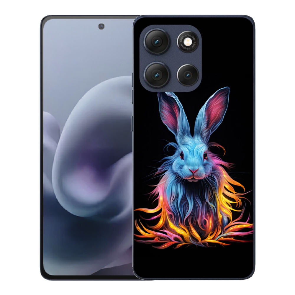 mmCase gél tok a Motorola Moto G86 5G-hez – absztrakt nyúl
