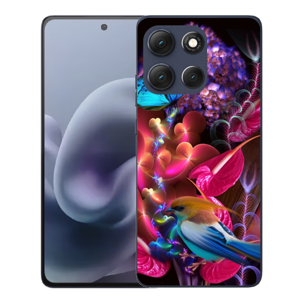 mmCase gélhuzat a Motorola Moto G86 5G-hez – színes virágok