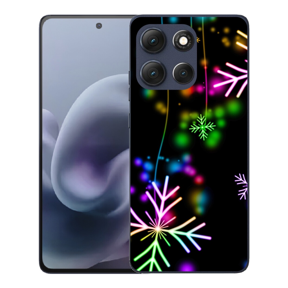 mmCase gél tok a Motorola Moto G86 5G-hez – színes hópelyhek