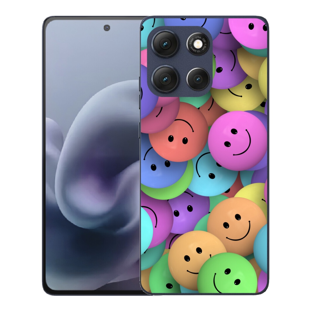 mmCase gél tok a Motorola Moto G86 5G-hez – színes smiley-k