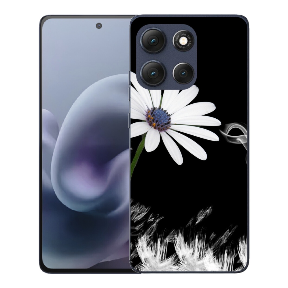 mmCase géltok a Motorola Moto G86 5G-hez – fehér virágos