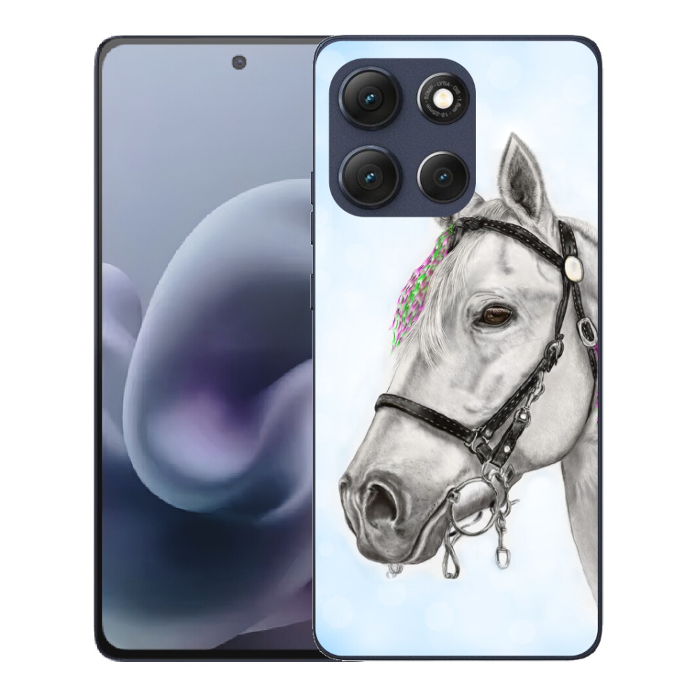 mmCase gél tok a Motorola Moto G86 5G-hez – fehér ló 1