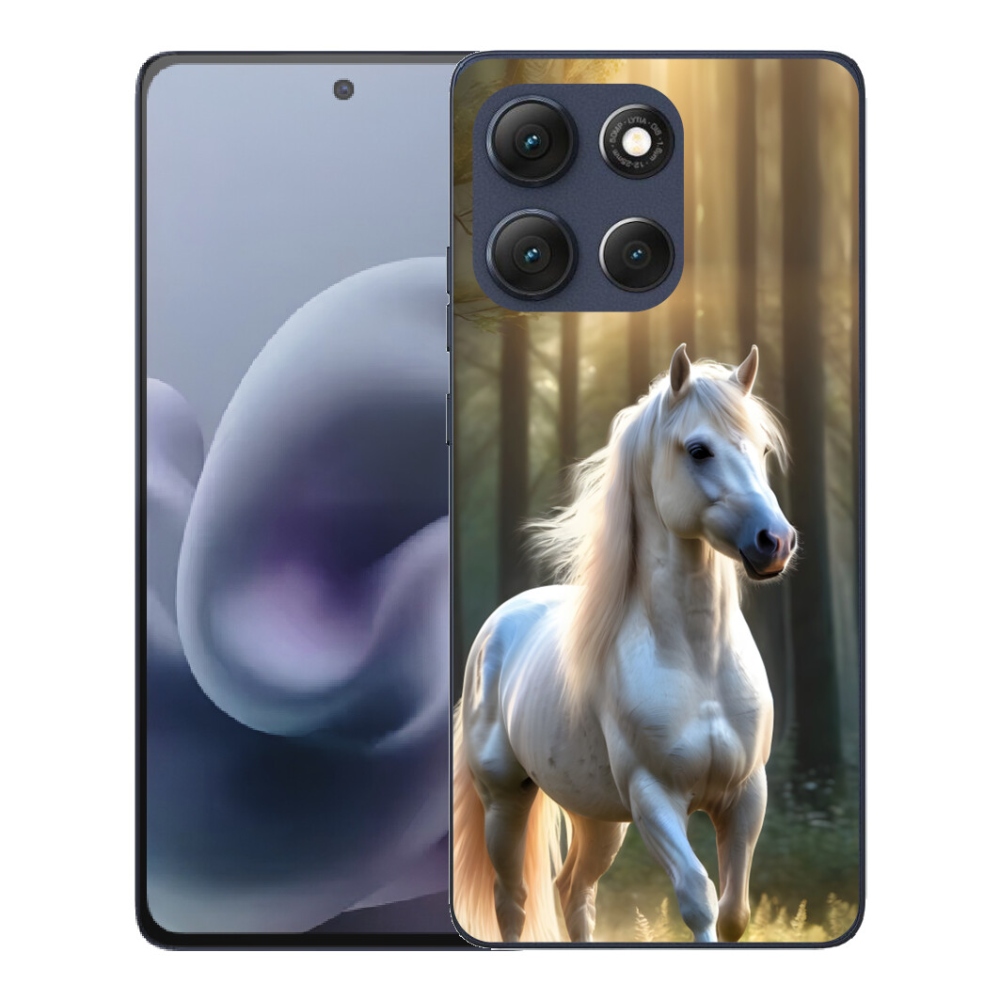 mmCase gélhuzat a Motorola Moto G86 5G-hez – fehér ló 3