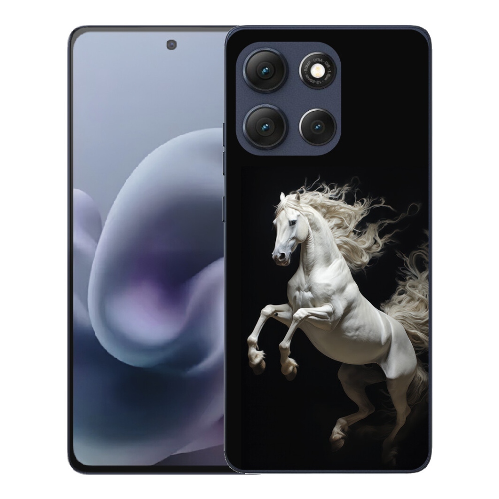 mmCase gél tok a Motorola Moto G86 5G-hez – fehér ló 4