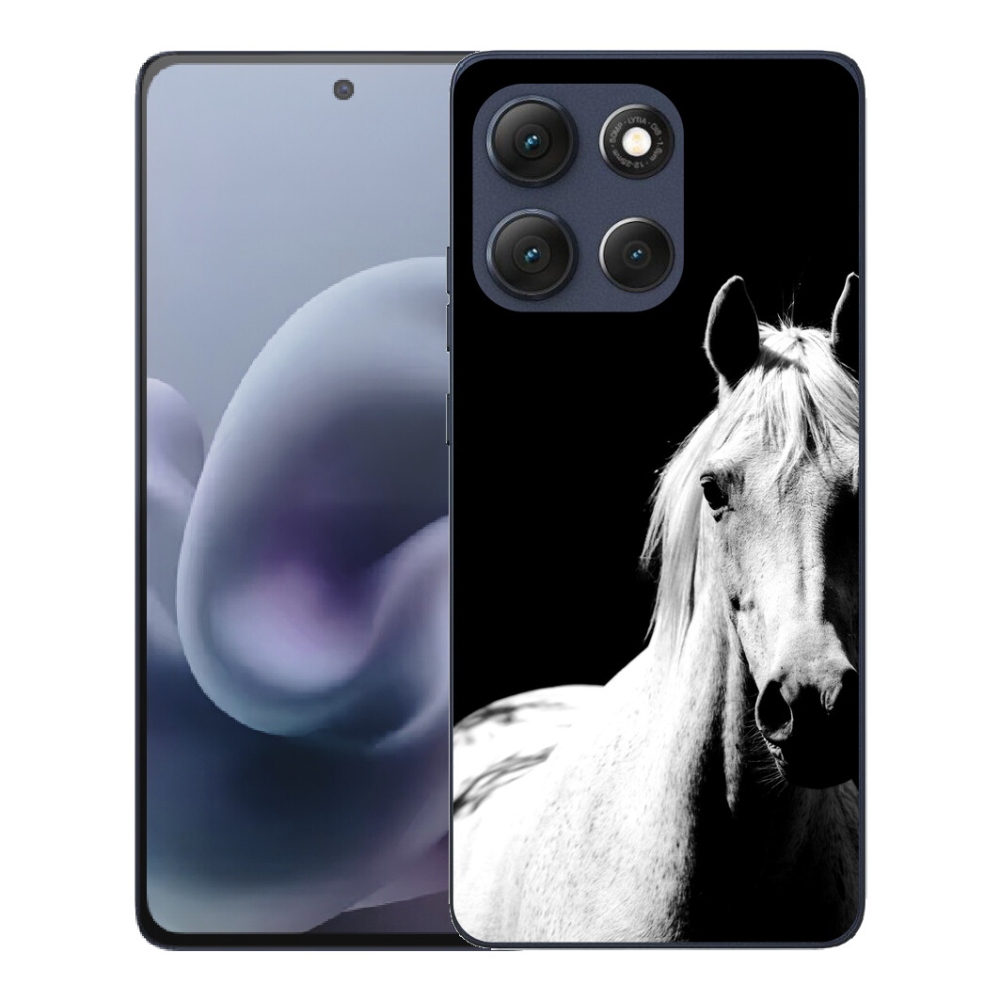 mmCase gélhuzat a Motorola Moto G86 5G-hez – fehér ló 5