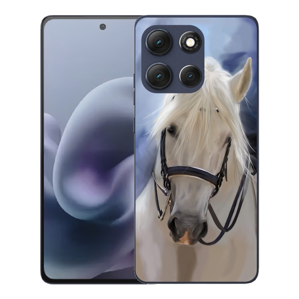 mmCase gélhuzat a Motorola Moto G86 5G-hez – fehér ló