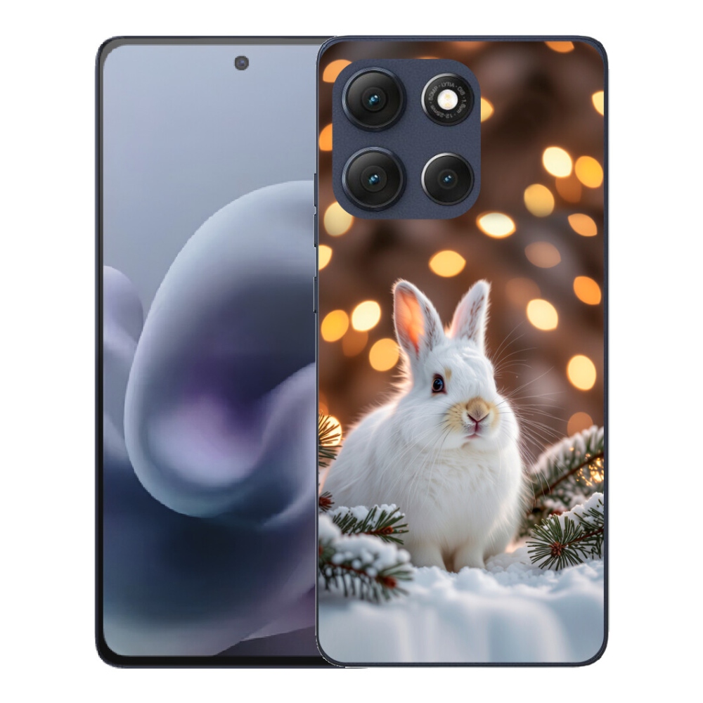 mmCase gél tok a Motorola Moto G86 5G-hez – fehér nyúl