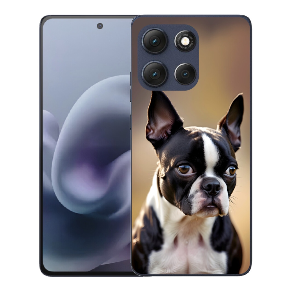 mmCase gél tok a Motorola Moto G86 5G-hez – bostoni terrier