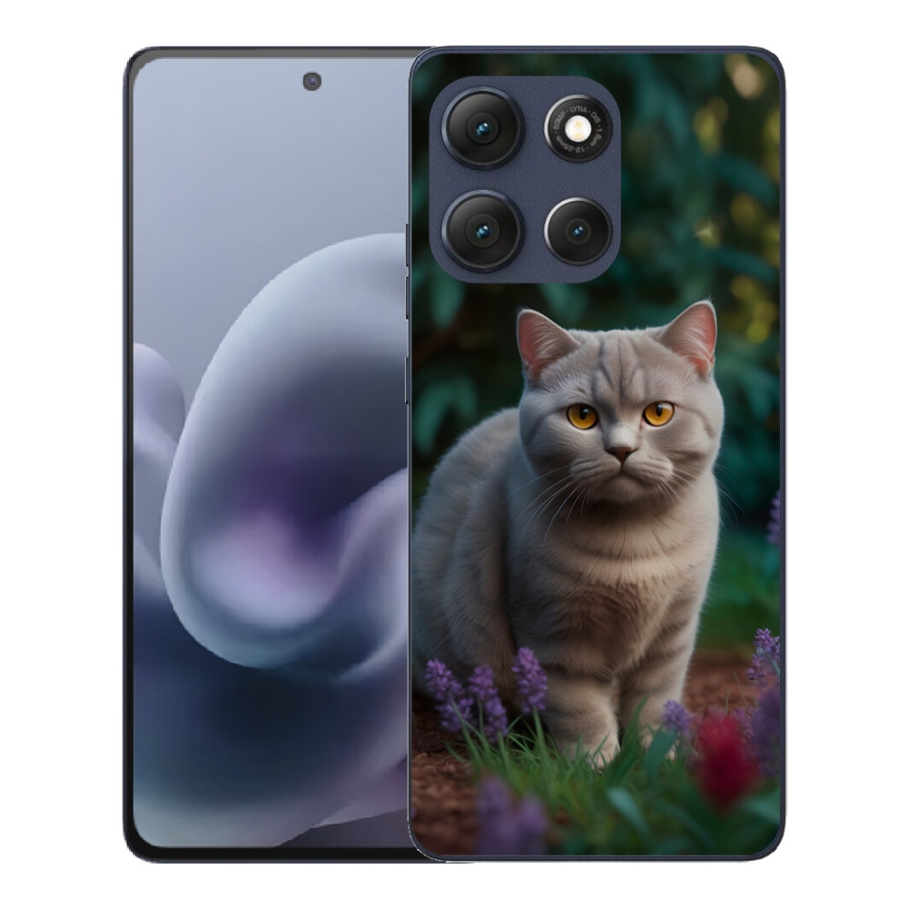 mmCase gél tok a Motorola Moto G86 5G-hez – brit macska