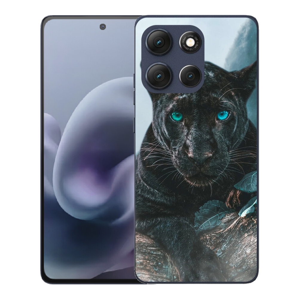 mmCase gél tok a Motorola Moto G86 5G-hez – fekete párduc