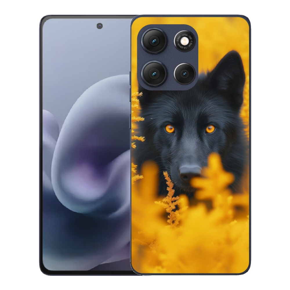 mmCase gél tok a Motorola Moto G86 5G-hez – fekete farkas 2