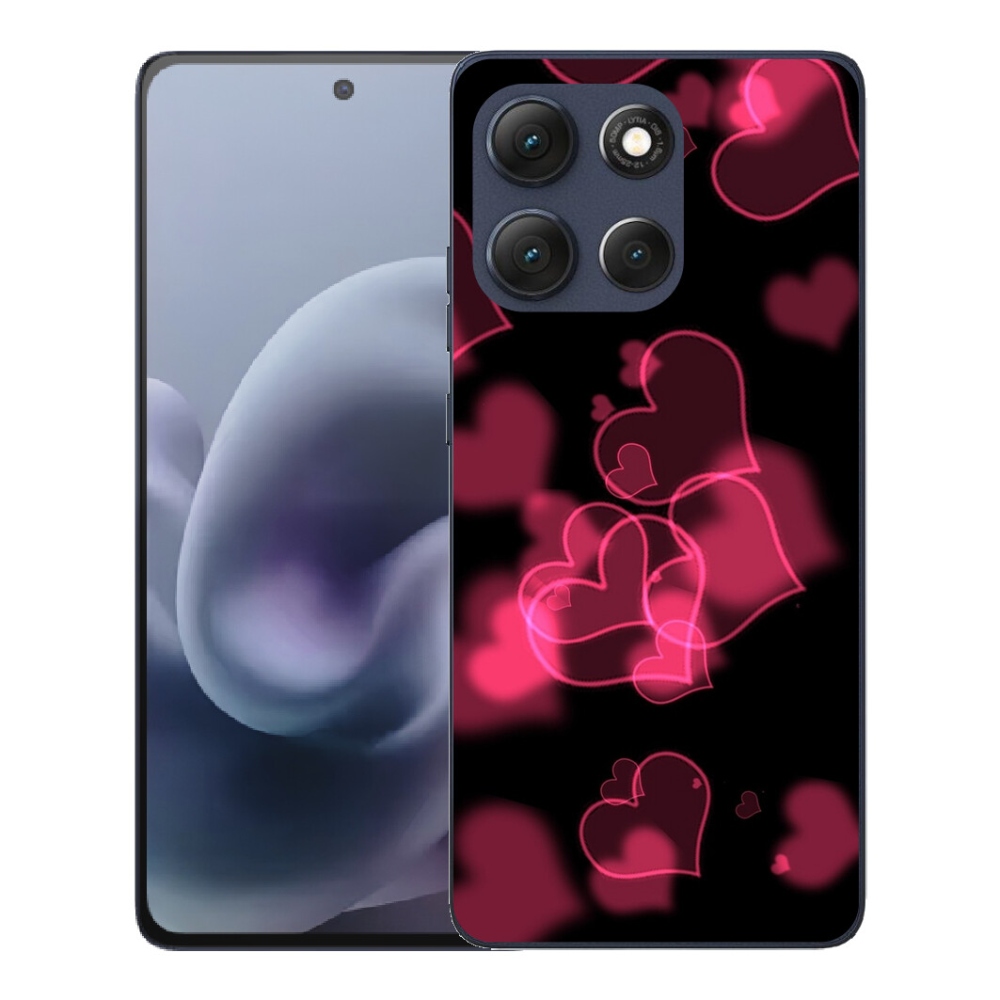 mmCase géltok a Motorola Moto G86 5G-hez – piros szívecskék
