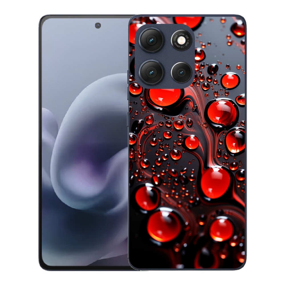 mmCase gél tok a Motorola Moto G86 5G-hez – piros cseppek 2