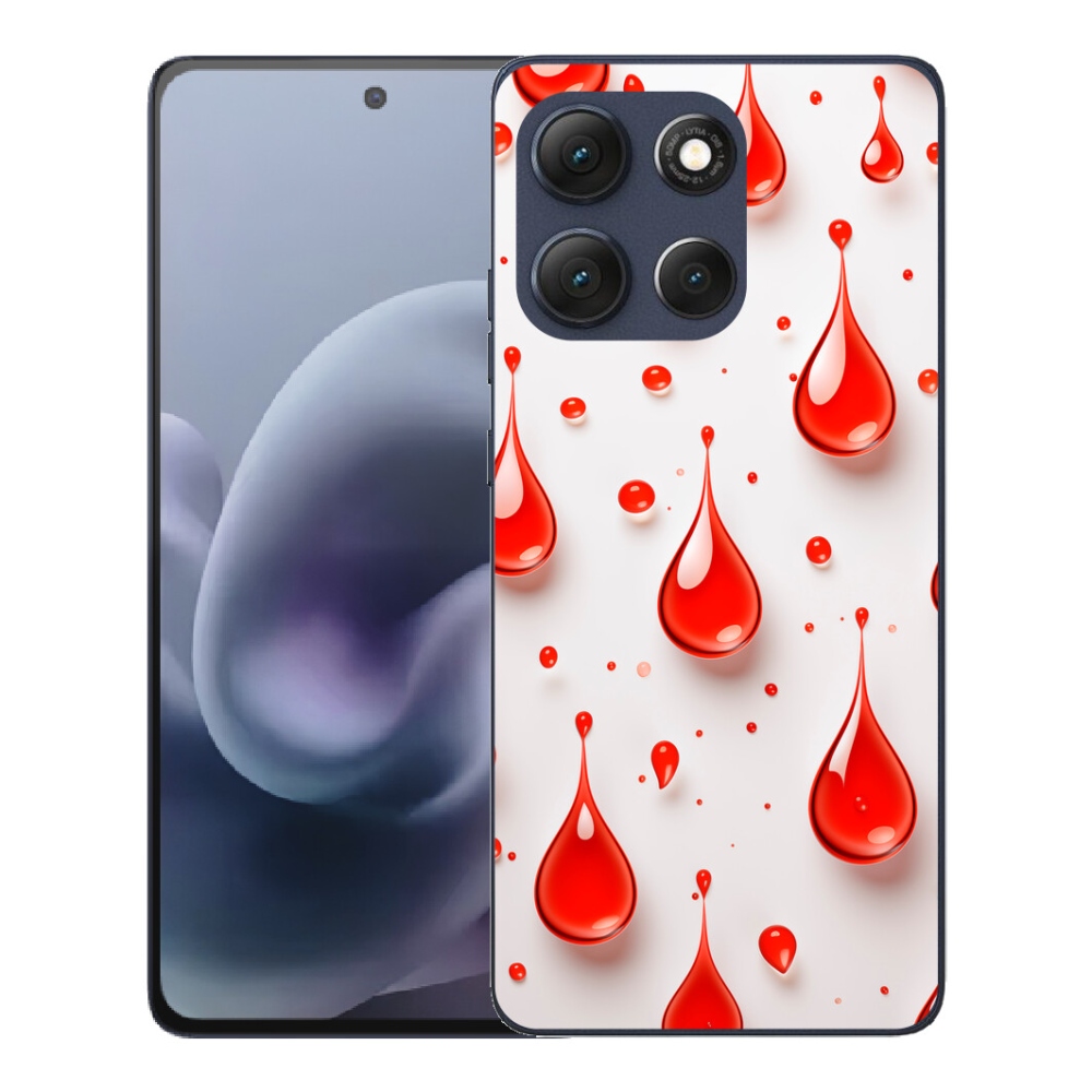 mmCase gél tok a Motorola Moto G86 5G-hez – piros cseppek