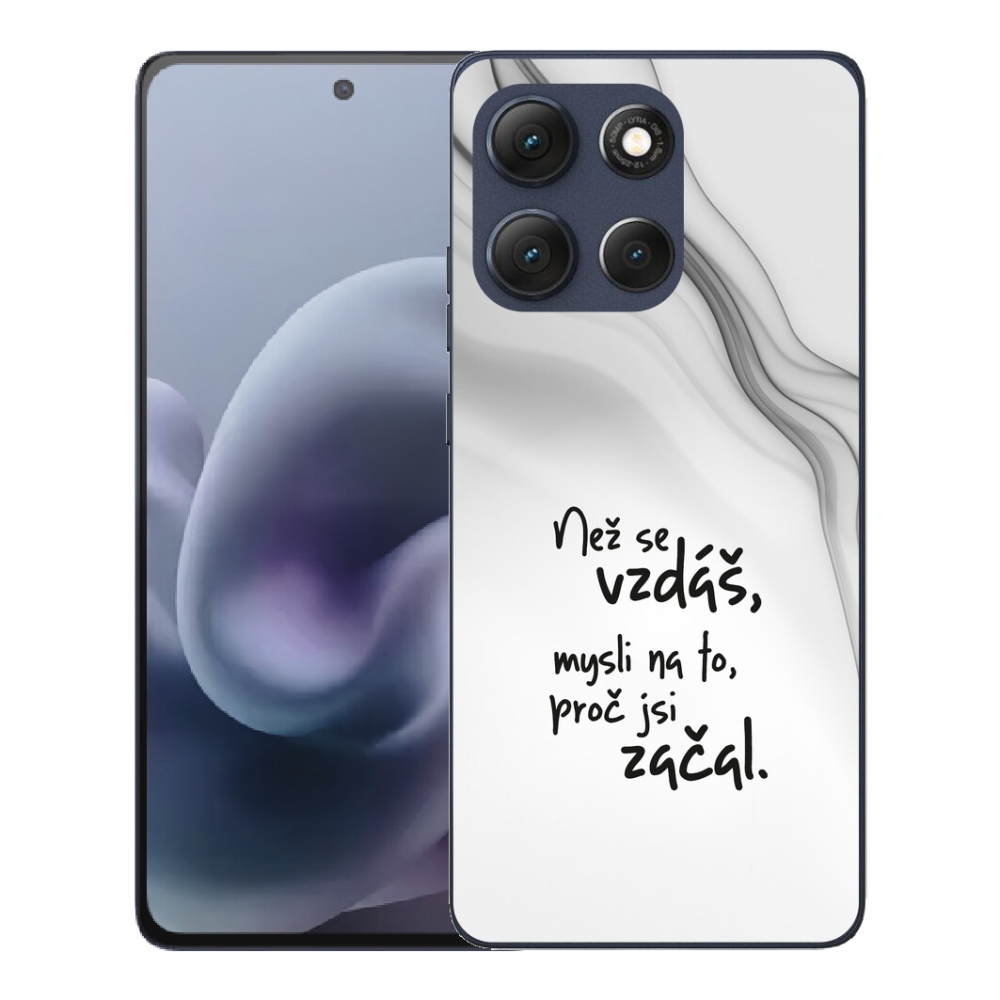 mmCase géltok a Motorola Moto G86 5G-hez – idézet 2, fehér háttérrel