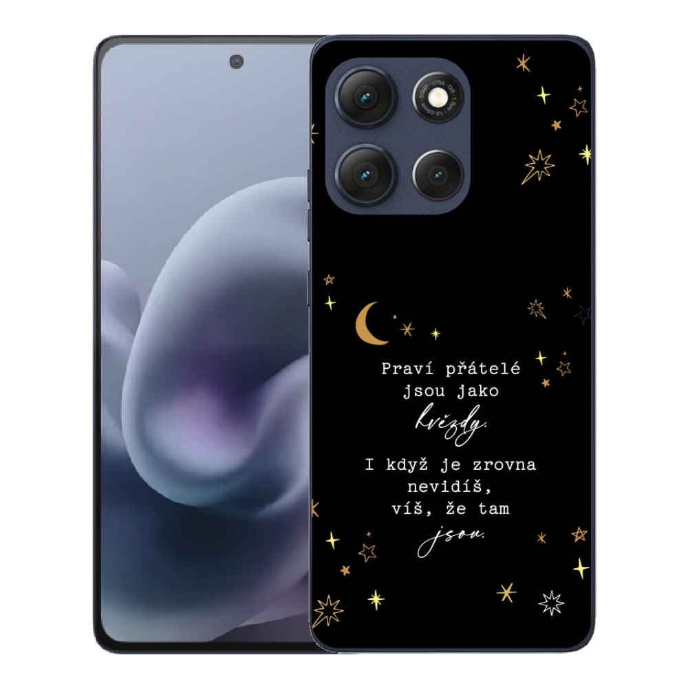 mmCase géltok a Motorola Moto G86 5G-hez – idézet 6, fekete háttérrel
