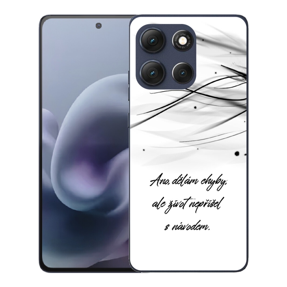 mmCase géltok a Motorola Moto G86 5G-hez – idézet fehér háttérrel