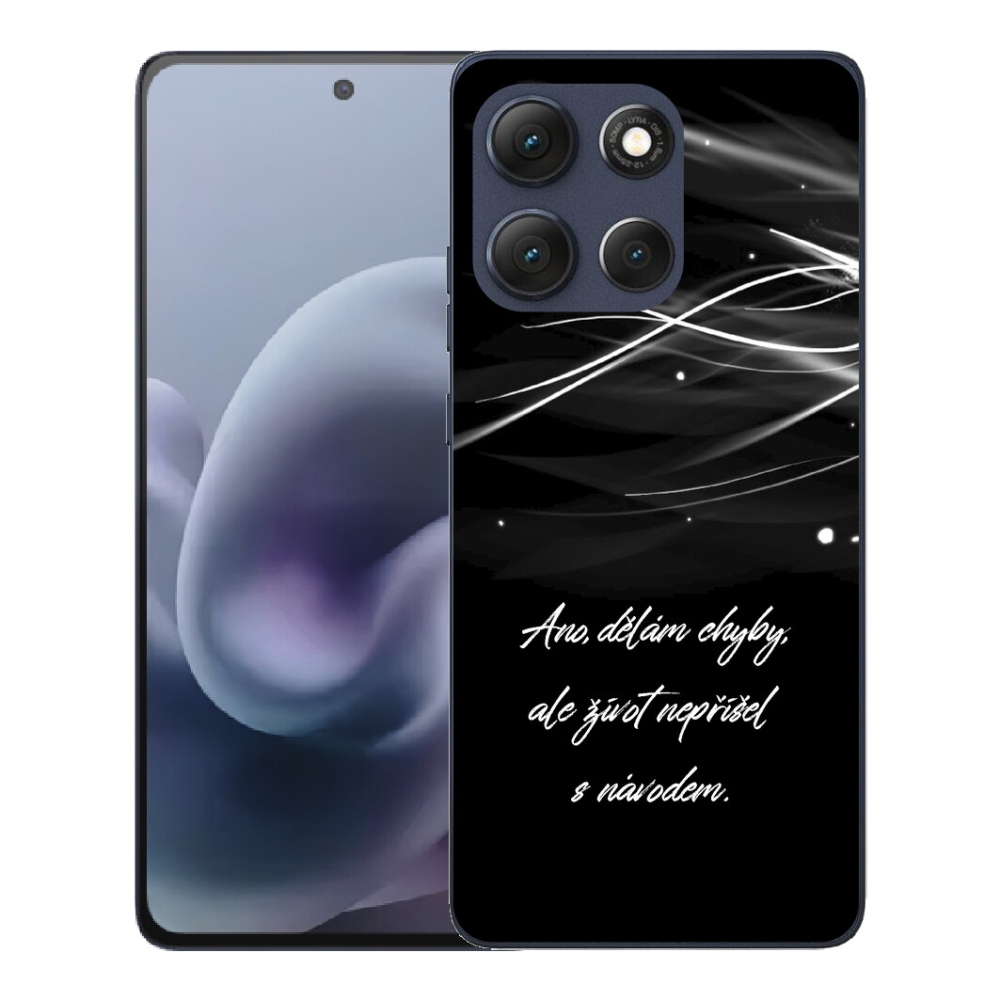 mmCase géltok a Motorola Moto G86 5G-hez – idézet fekete háttérrel