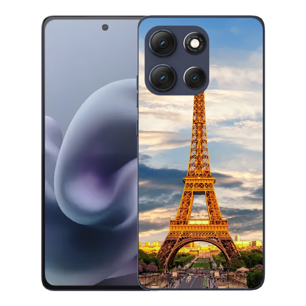mmCase gél tok a Motorola Moto G86 5G-hez – Eiffel-torony 3